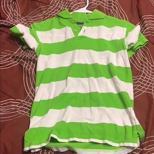Green and White Polo